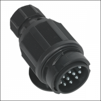 Sealey TB54 Towing Plug 13-Pin Euro Plastic 12V Twin Inlet