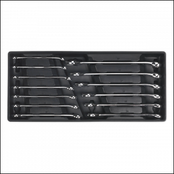 Sealey TBT01 Premier Combination Spanner Set with Tool Tray 13pc