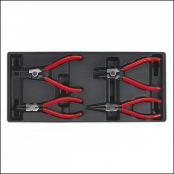 Sealey TBT03 Tool Tray with Circlip Pliers Set 4pc