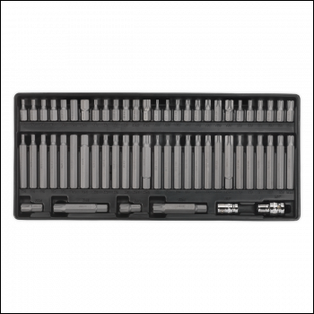 Sealey TBT11 Premier Security TRX-Star*/Hex/Ribe/Spline Bit Set with Tool Tray 60pc