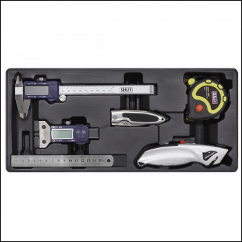 Sealey TBT12 Premier Measuring & Cutting Set with Tool Tray 6pc