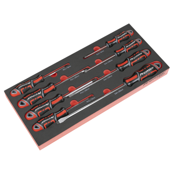 Sealey TBT53 Premier Screwdriver Set with Tool Tray 8pc