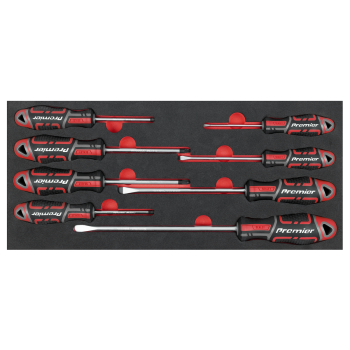 Sealey TBT53 Screwdriver Set with Tool Tray 8pc