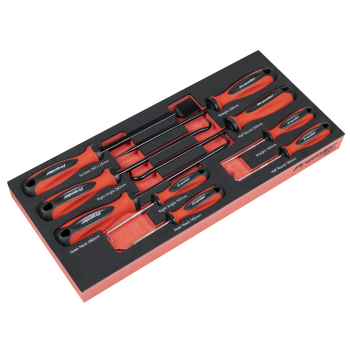 Sealey TBT65 Scraper & Hook Set with Tool Tray 9pc