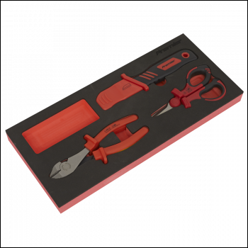 Sealey TBTE09 Premier Insulated Cutting Set with Tool Tray 3pc - VDE Approved