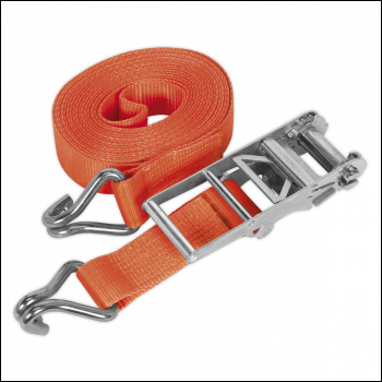 Sealey TD10012J Ratchet Strap Polyester Webbing 75mm x 12m 10000kg Breaking Strength