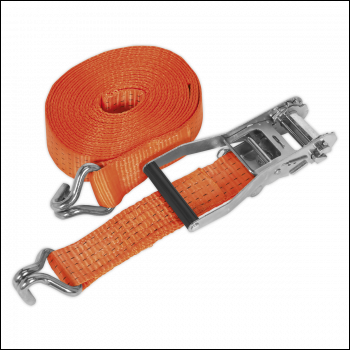 Sealey TD5010J Ratchet Strap Polyester Webbing 50mm x 10m 5000kg Breaking Strength