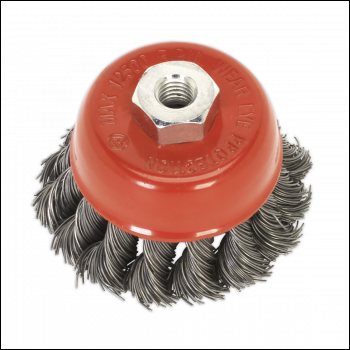 Sealey TKCB651 65mm Twist Knot Wire Cup Brush M14 x 2mm