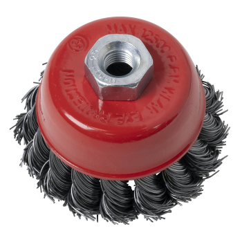 Sealey TKCB652 65mm Twist Knot Wire Cup Brush M10 x 1.25mm