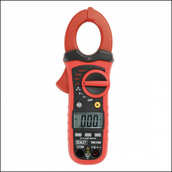 Sealey TM105 6-Function Professional Auto-Ranging Digital Clamp Meter NCVD