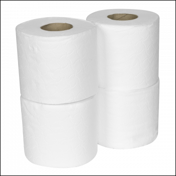 Sealey TOL40 Plain White Toilet Roll - Pack of 4 x 10 (40 Rolls)