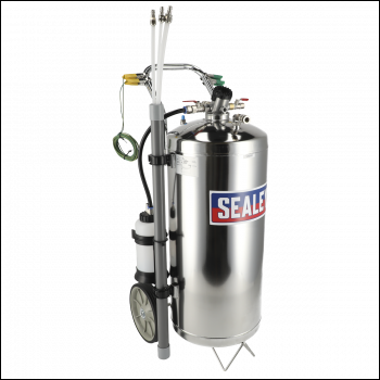 Sealey TP200S Air Operated Stainless Steel Fuel Drainer 40L