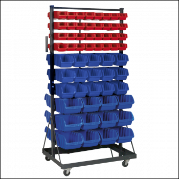 Sealey TPS118 Mobile Bin Storage System with 118 Bins