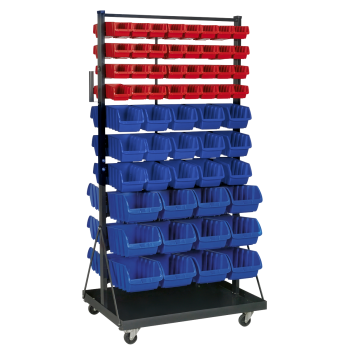 Sealey TPS118 Mobile Bin Storage System with 118 Bins