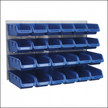 Sealey TPS131 Bin & Panel Combination 24 Bins - Blue
