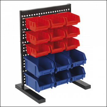 Sealey TPS1569 Bench Mounting Bin Storage System with 15 Bins