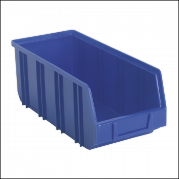 Sealey TPS3D Deep Plastic Storage Bin 145 x 335 x 125mm, Blue - Pack of 16