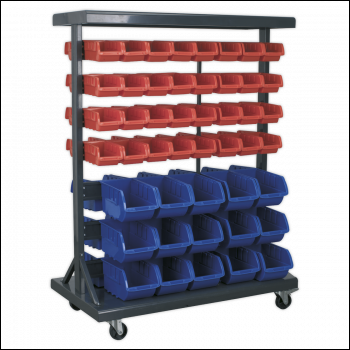 Sealey TPS94 Mobile Bin Storage System with 94 Bins