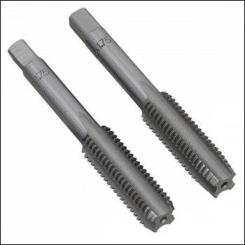Sealey TSM12 Taper & Plug Tap Set M12 x 1.75mm 2pc