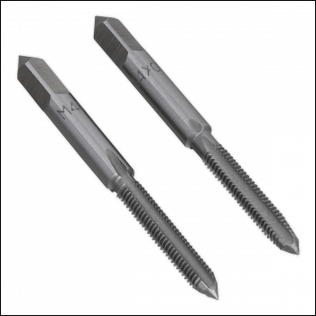 Sealey TSM4 Taper & Plug Tap Set M4 x 0.7mm 2pc