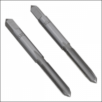 Sealey TSM5 Taper & Plug Tap Set M5 x 0.8mm 2pc