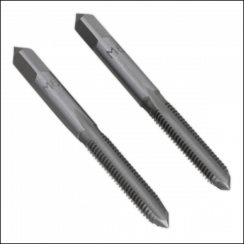 Sealey TSM6 Taper & Plug Tap Set M6 x 1mm 2pc