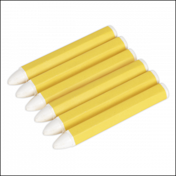 Sealey TST13 Tyre Marking Crayon, White - Pack of 6