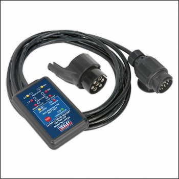 Sealey TST22 Towing Socket Tester 13-Pin 12V - DVSA Approved