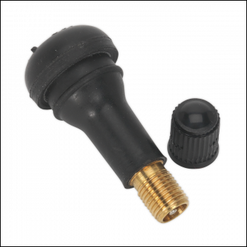 Sealey TV413 Snap-in Tubeless Tyre Valve, Type TR413 - Pack of 100