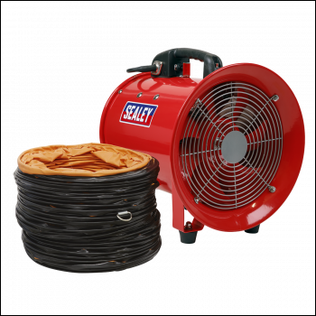 Sealey VEN250 Portable Ventilator with 5m Ducting 250mm