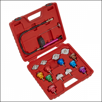 Sealey VS006 Cooling System Pressure Test Kit 16pc
