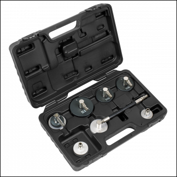 Sealey VS0204C Brake & Clutch Pressure Bleeder Cap Set 7pc
