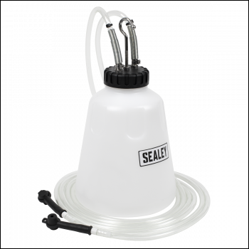 Sealey VS0218 High Flow Twin Pipe Brake Bleed Bottle 2L
