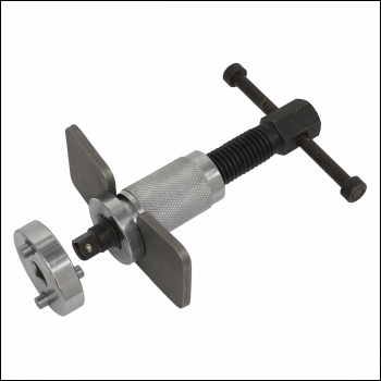 Sealey VS0247 Left-Handed Brake Piston Wind-Back Tool with Double Adaptor