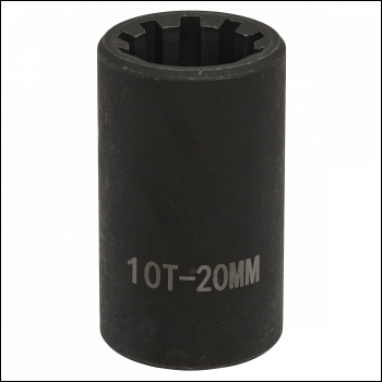 Sealey VS0984 Brake Caliper Socket 1/2 inch Sq Drive 20mm 10-Point