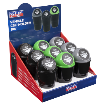 Sealey VS09 Vehicle Cup Holder Bin – Display Box of 9