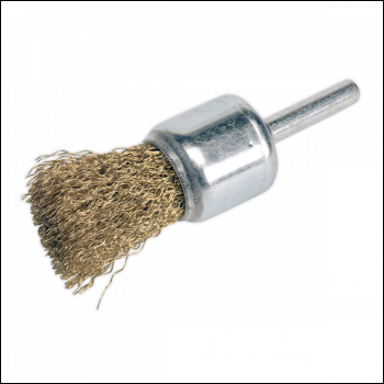 Sealey VS1803 Flat Top Crimped Wire Decarbonising Brush Ø25mm