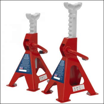 Sealey VS2002 Ratchet Type Axle Stands (Pair) 2 Tonne Capacity per Stand
