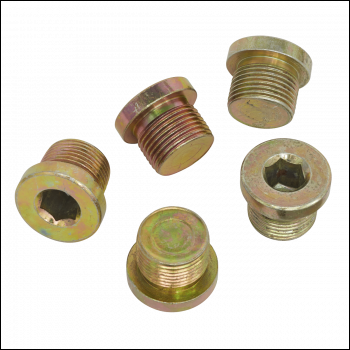 Sealey VS20SP Sump Plug M20 - Pack of 5