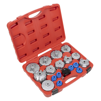 Sealey VS7013 Oil Filter Cap Wrench Set 19pc