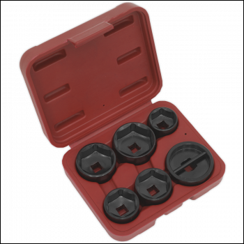 Sealey VS7103 Oil Filter Cap Wrench Set 6pc