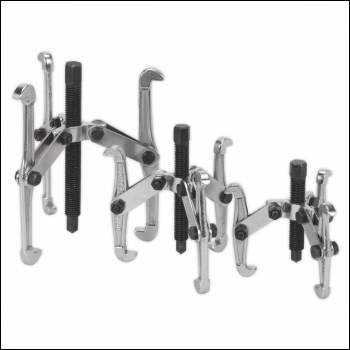 Sealey VS77 Reversible Triple Leg Puller Set 3pc
