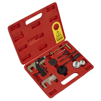 Sealey VSE5871A Diesel Engine Timing Tool Kit for Dacia, Mitsubishi, Nissan, Suzuki, GM 1.5D/1.9D/2.2D/2.5D - Belt Drive
