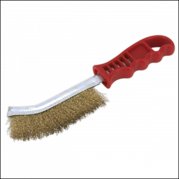 Sealey WB05/R Wire Brush Brassed Steel Plastic Handle