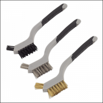Sealey WB100 Miniature Wire Brush Set 3pc