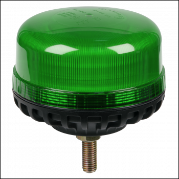Sealey WB951LEDG Warning Beacon with 12mm Bolt Fixing 36W SMD LED 12/24V - Green