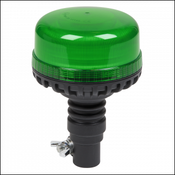 Sealey WB955LEDG Warning Beacon with Flexible Spigot Fixing SMD LED 12/24V - Green