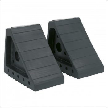 Sealey WC01 Rubber Wheel Chocks - Pair