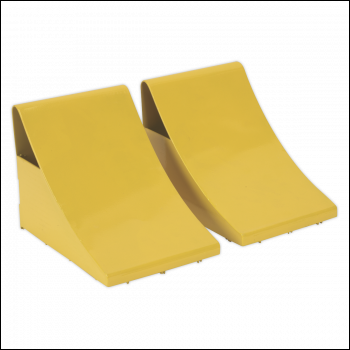 Sealey WC05 Heavy-Duty Steel Wheel Chocks 4kg - Pair