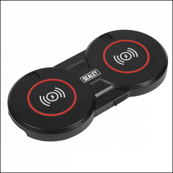 Sealey WCB4 Wireless Charging Base Double 5V⎓2A